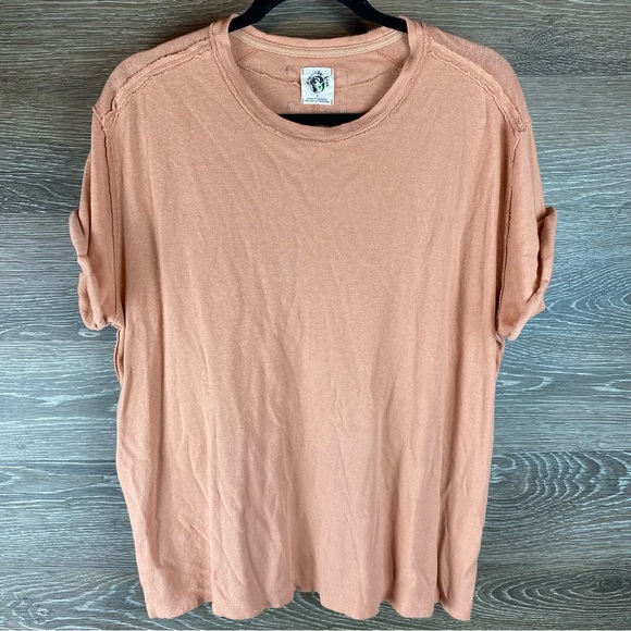 We the Free Free People BF Linen Tee Size Small - Picture 3 of 10
